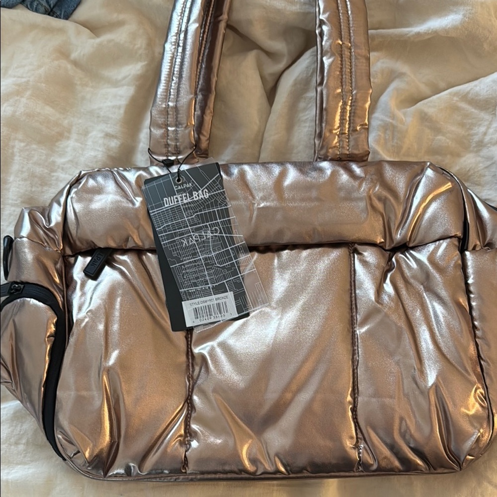 Calpak Metallic Duffel Bag